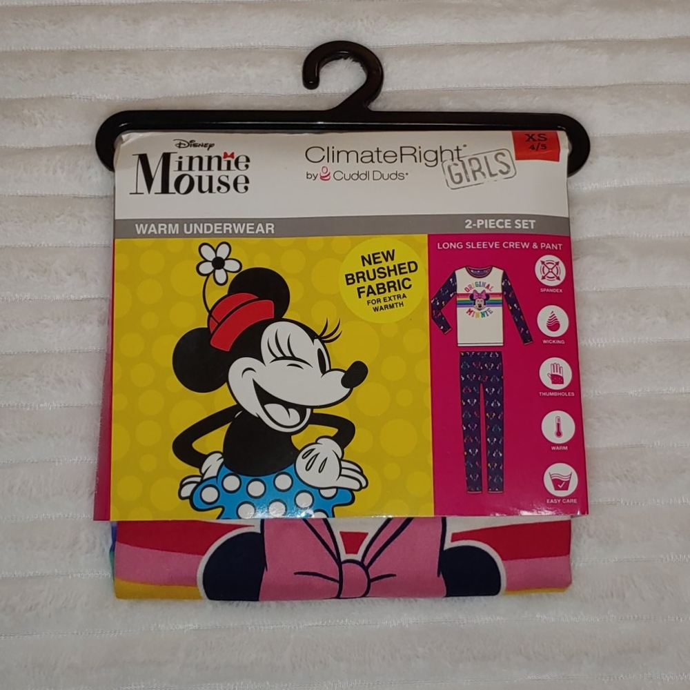 🎁NWT Cuddl Duds Disney Minnie Mouse 2 pc PJ set